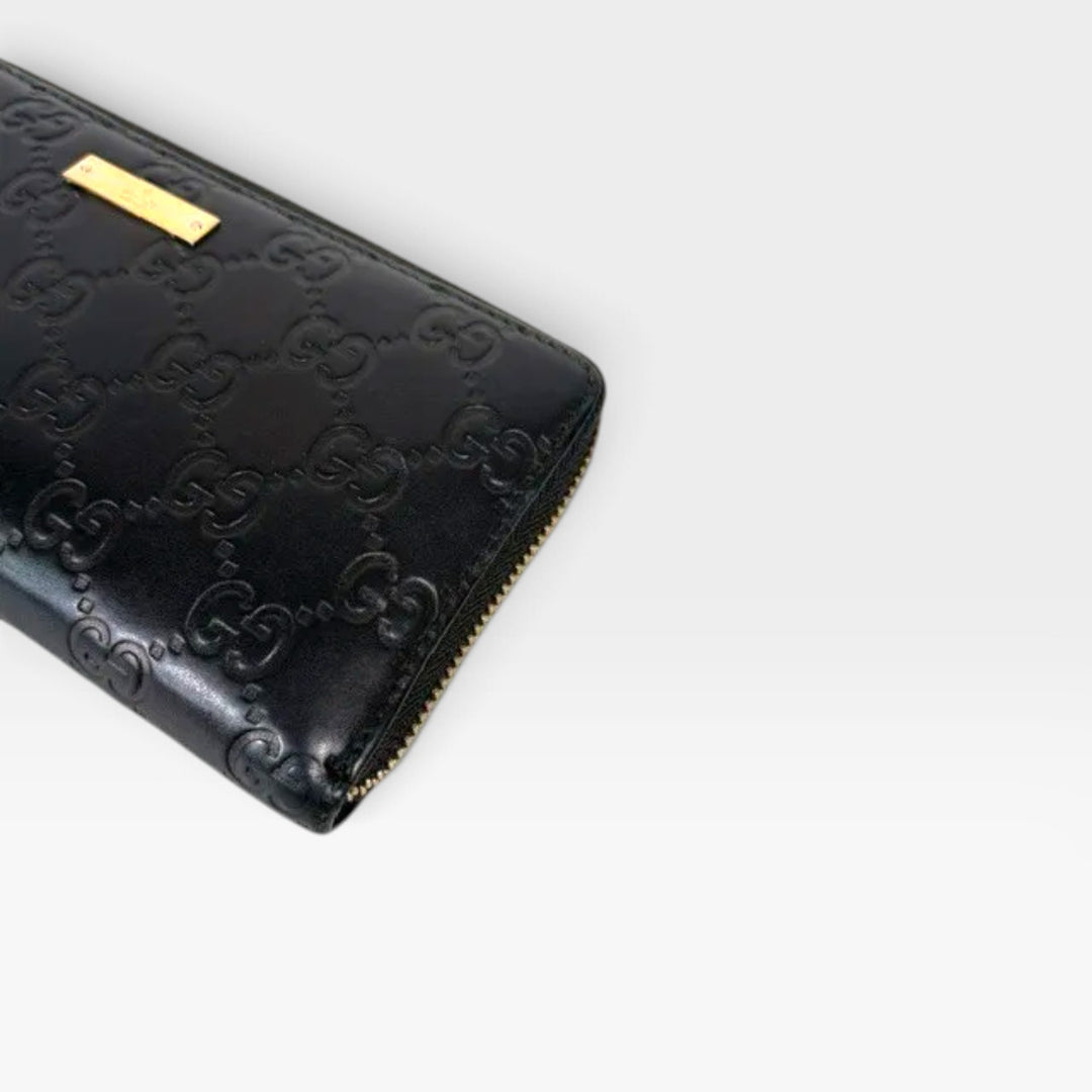 Guccissima Zip Around Wallet