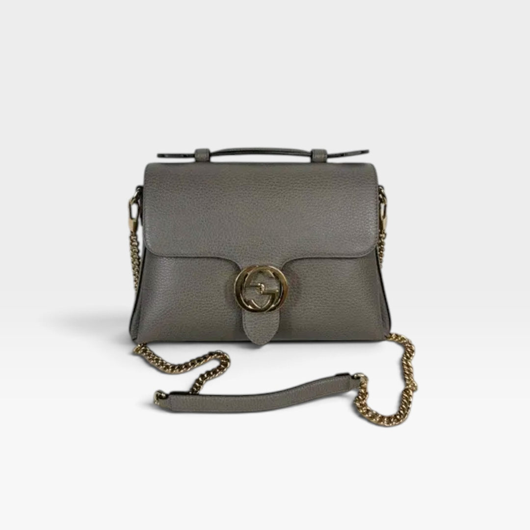 Interlocking GG Top Handle Bag
