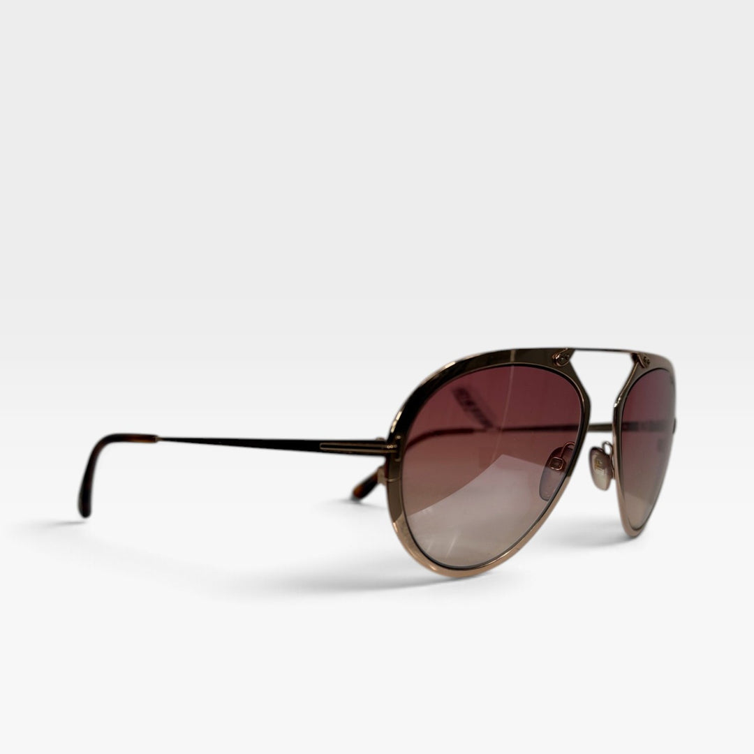 Gold Aviator Sunglasses