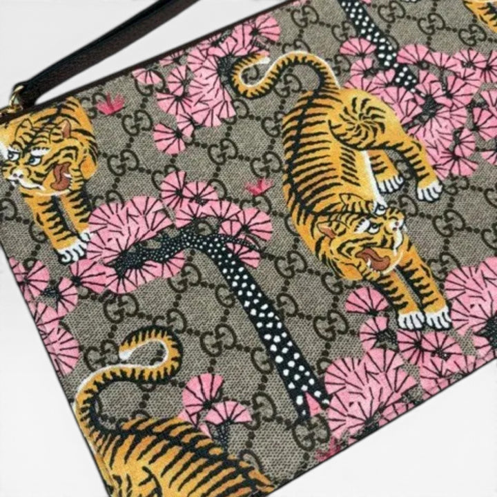 GG Supreme Bengal Zip Clutch