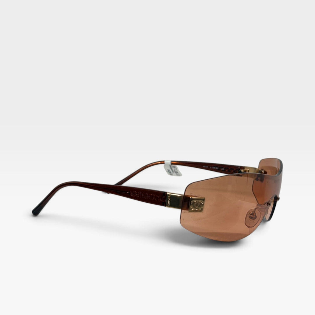 Vintage Interlocking CC Rimless Sunglasses