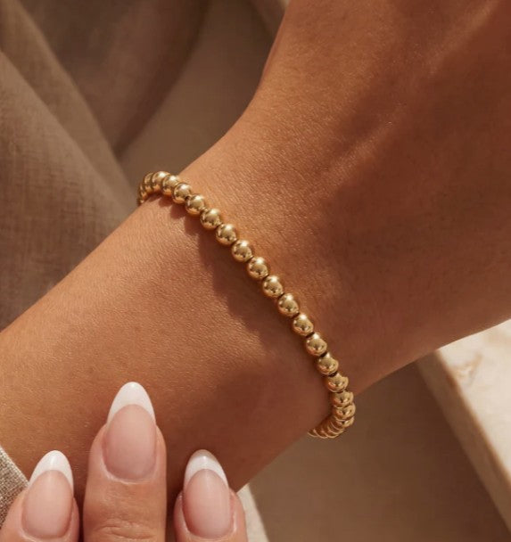Bara Boheme Classic 5mm Gold Filled Beaded Bracelet