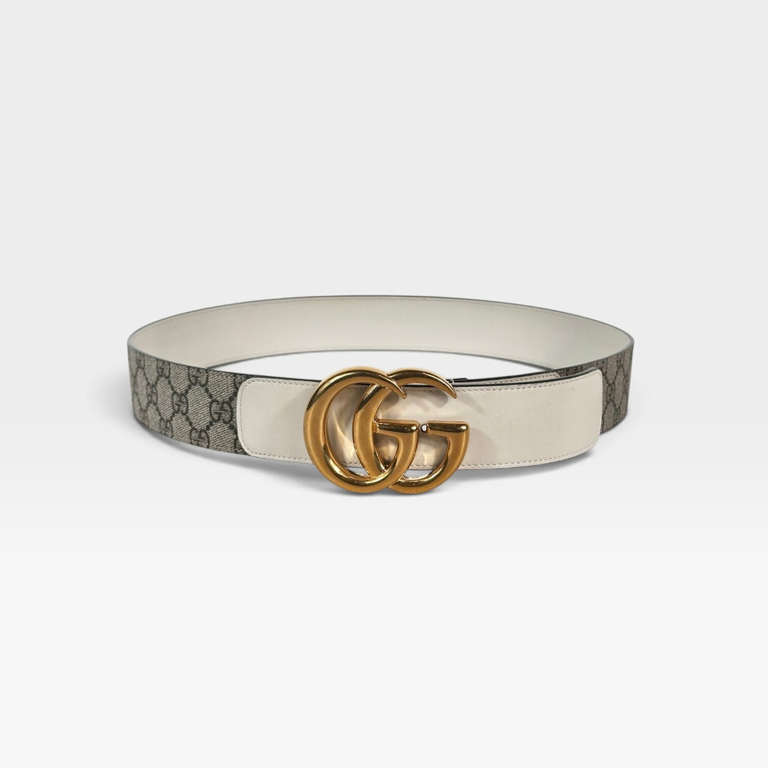 GG Marmont Supreme Canvas and Leather Belt | Size 95