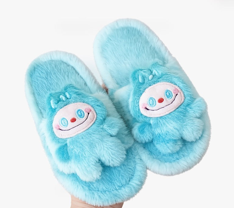 Labubu Childrens Tie Dye Slippers - Aqua