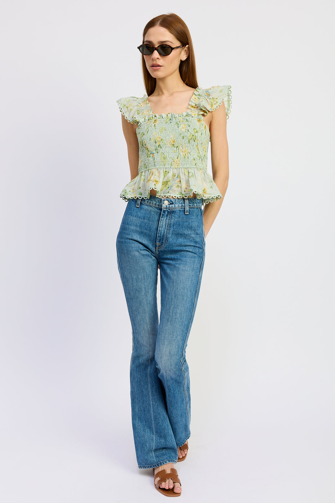 En Saison Rylee Peplum Top