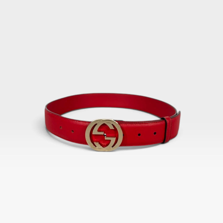 Red GG Monogram Belt | 80-32