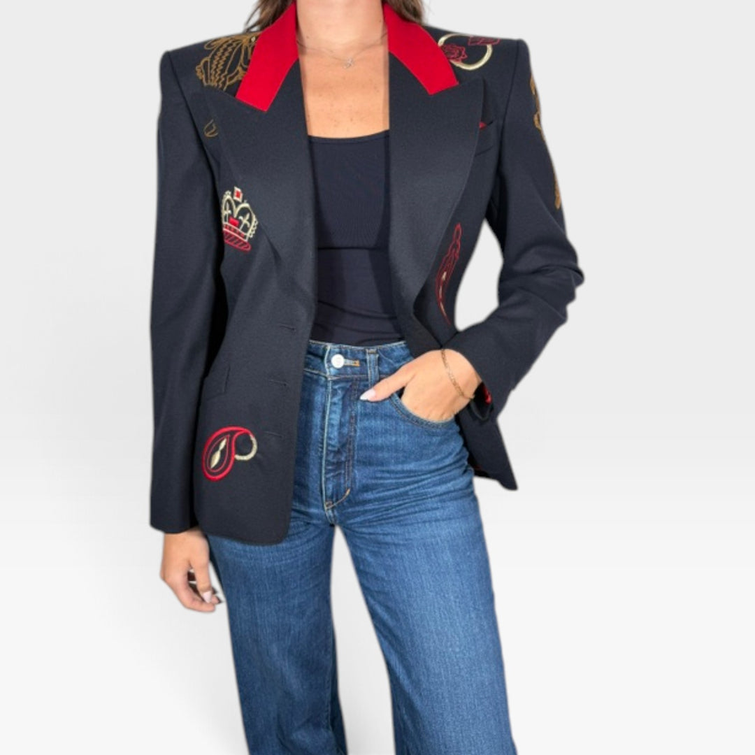 Embroidered Blazer | Size 34 (Small)