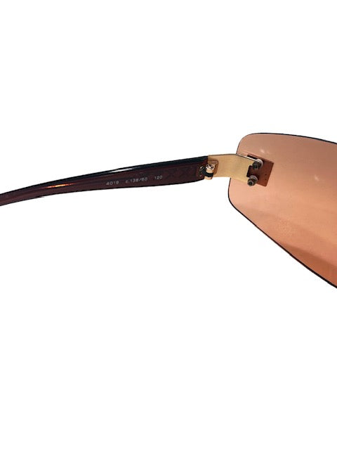 Vintage Interlocking CC Rimless Sunglasses