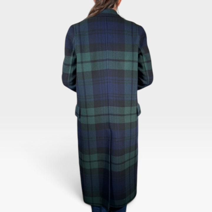 Tartan Double Breasted Coat | Size 4/6