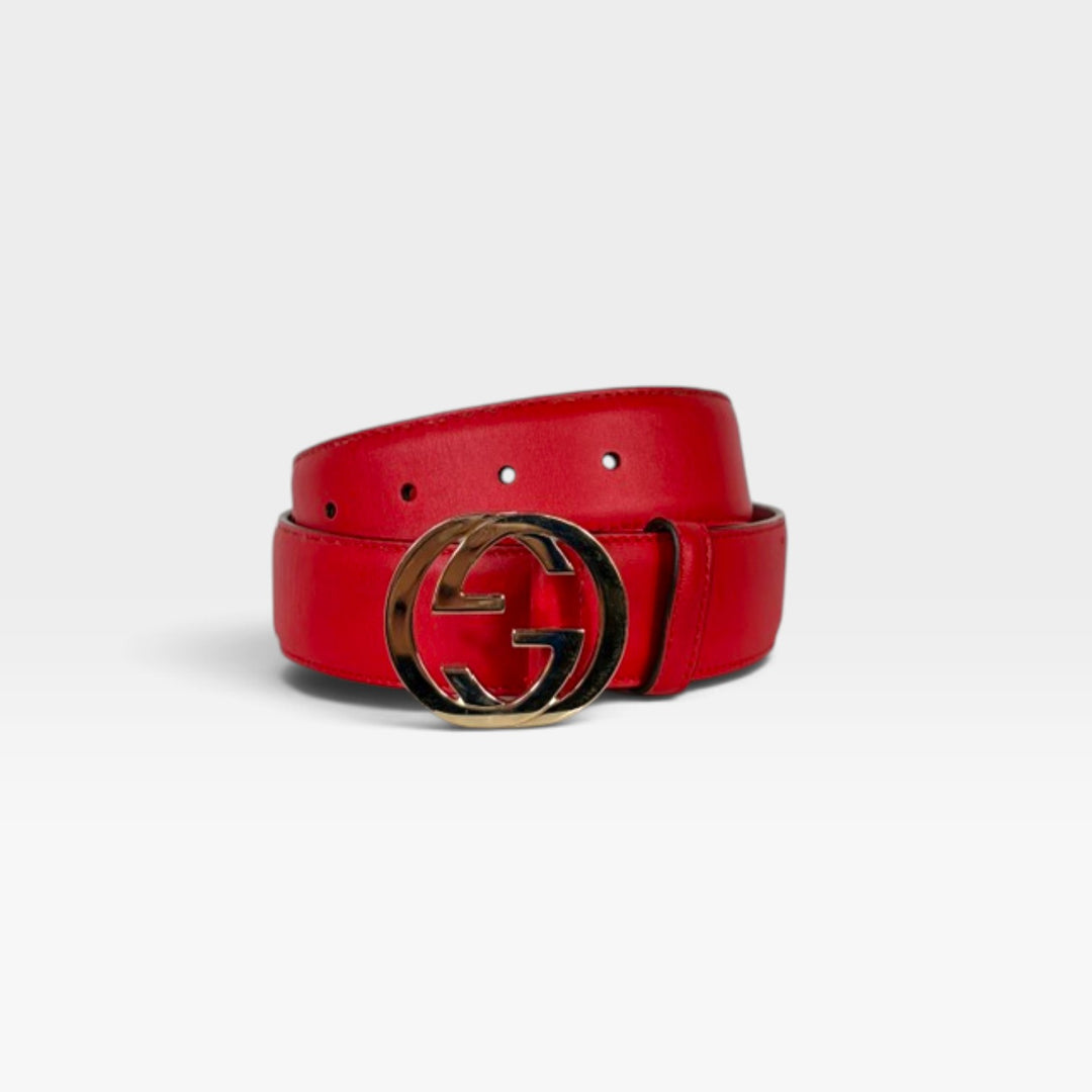 Red GG Monogram Belt | 80-32