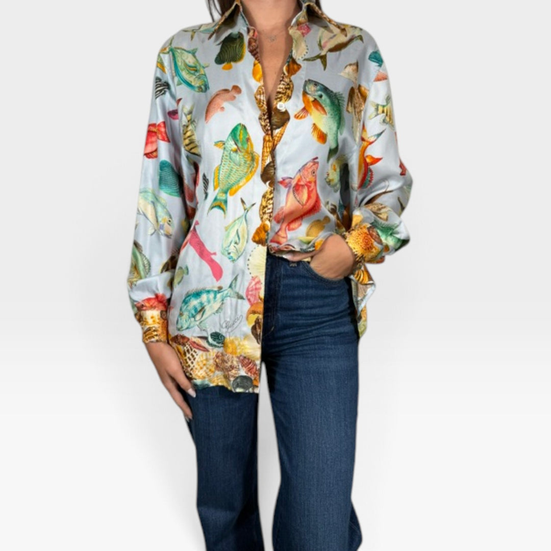 Vintage Button Up Blouse | Size 42 (Medium/Large)