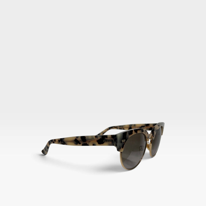 Round Half-Frame Sunglasses