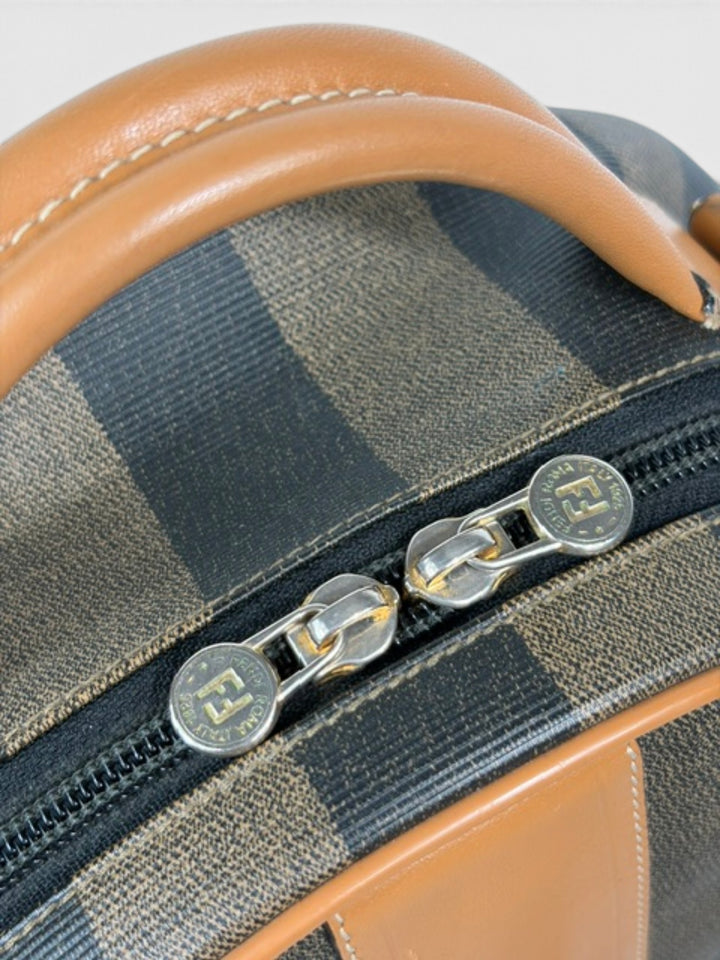 Vintage Pequin Striped Round Crossbody