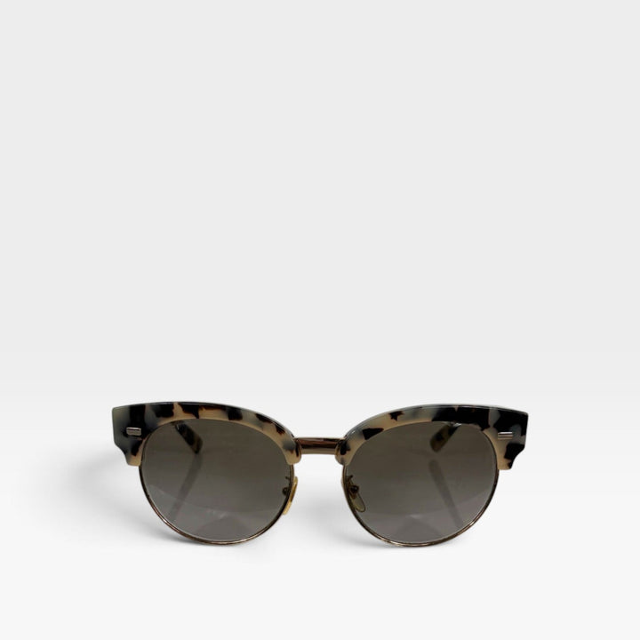 Round Half-Frame Sunglasses