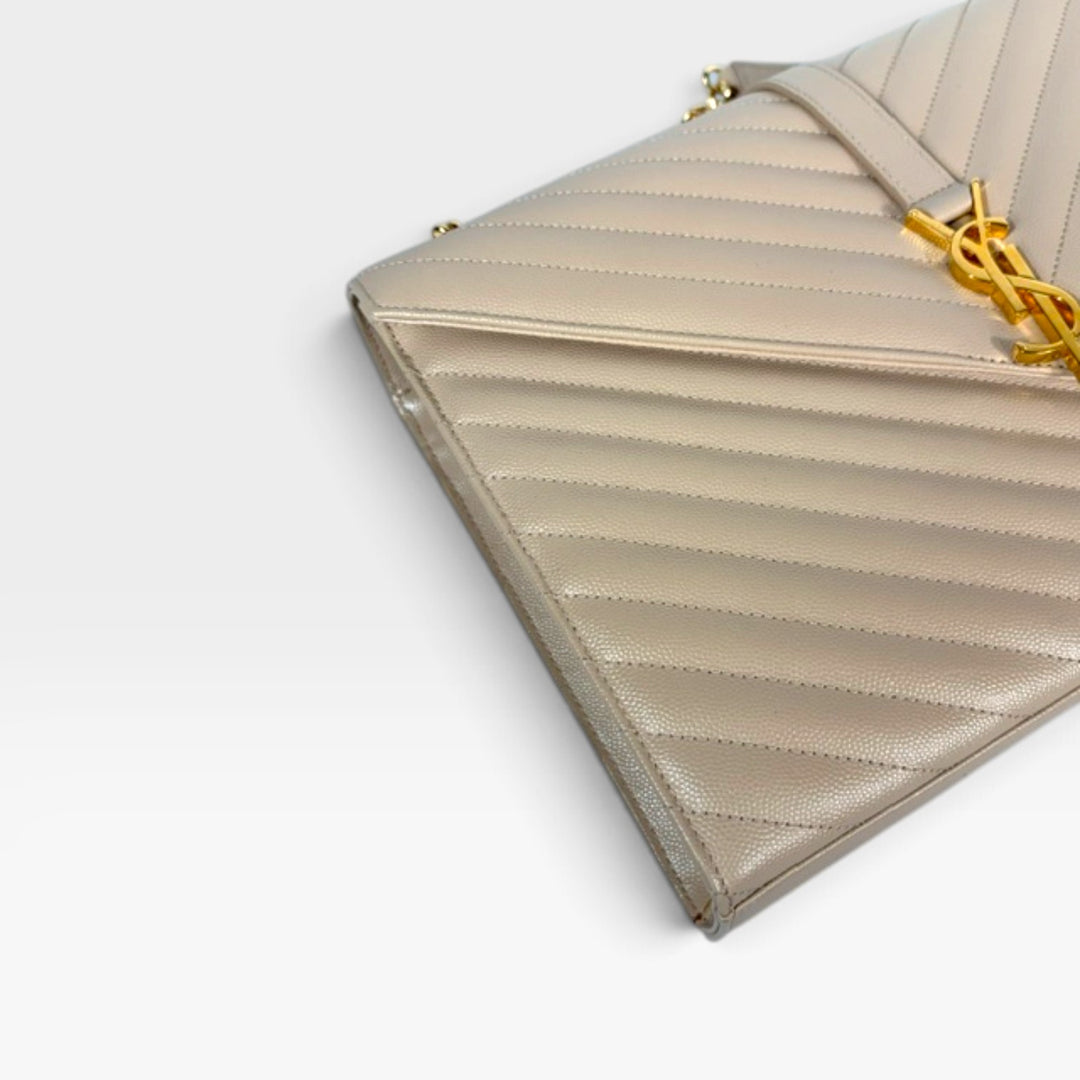 Matelasse Large Envelope Flap Bag
