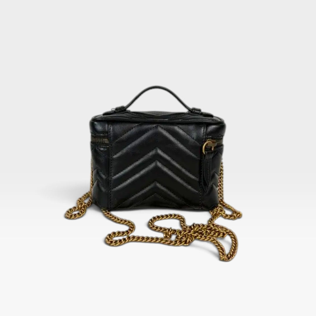 GG Marmont Mini Top Handle Vanity Bag