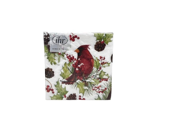 IHR Cardinal Paper Cocktail Napkins Pack of 20