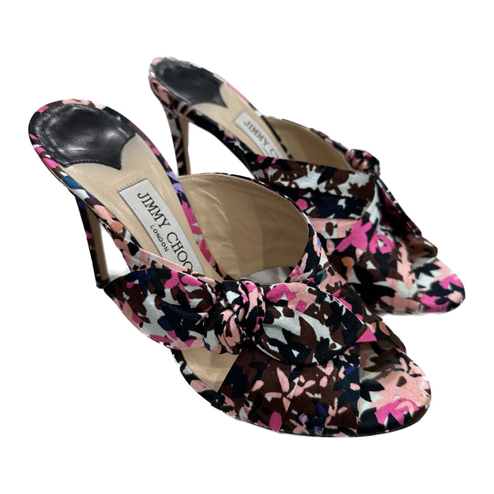 Keely 100 Floral Satin Heels - Size 38.5