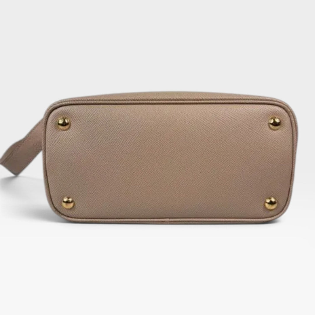 Double Small Saffiano Leather Bag