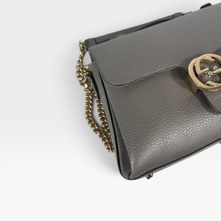Interlocking GG Top Handle Bag