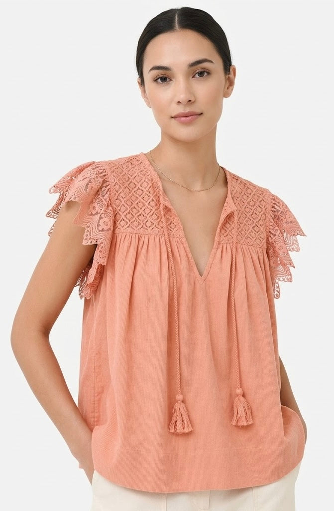 Ruffle Sleeve Blouse | Size 2