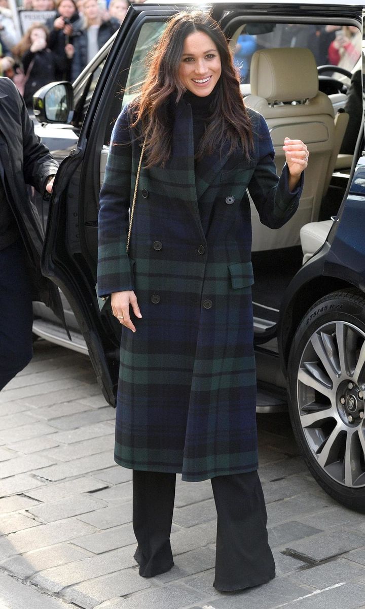 Tartan Double Breasted Coat | Size 4/6
