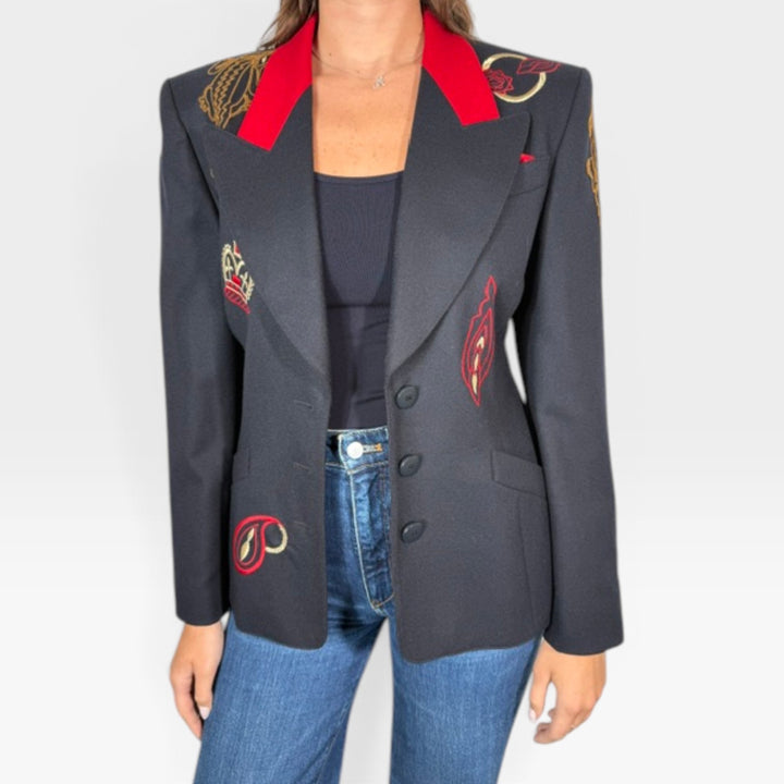 Embroidered Blazer | Size 34 (Small)
