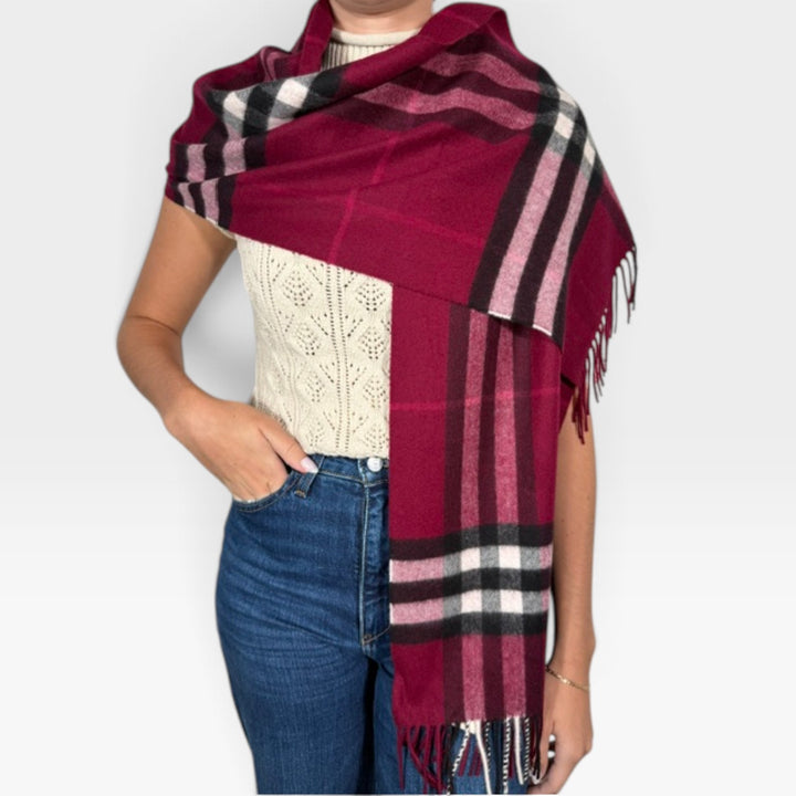 Classic Check Cashmere Scarf