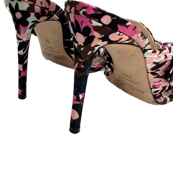 Keely 100 Floral Satin Heels - Size 38.5