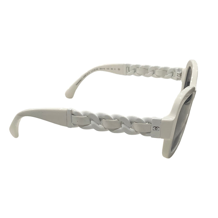 Square Sunglasses with Chain