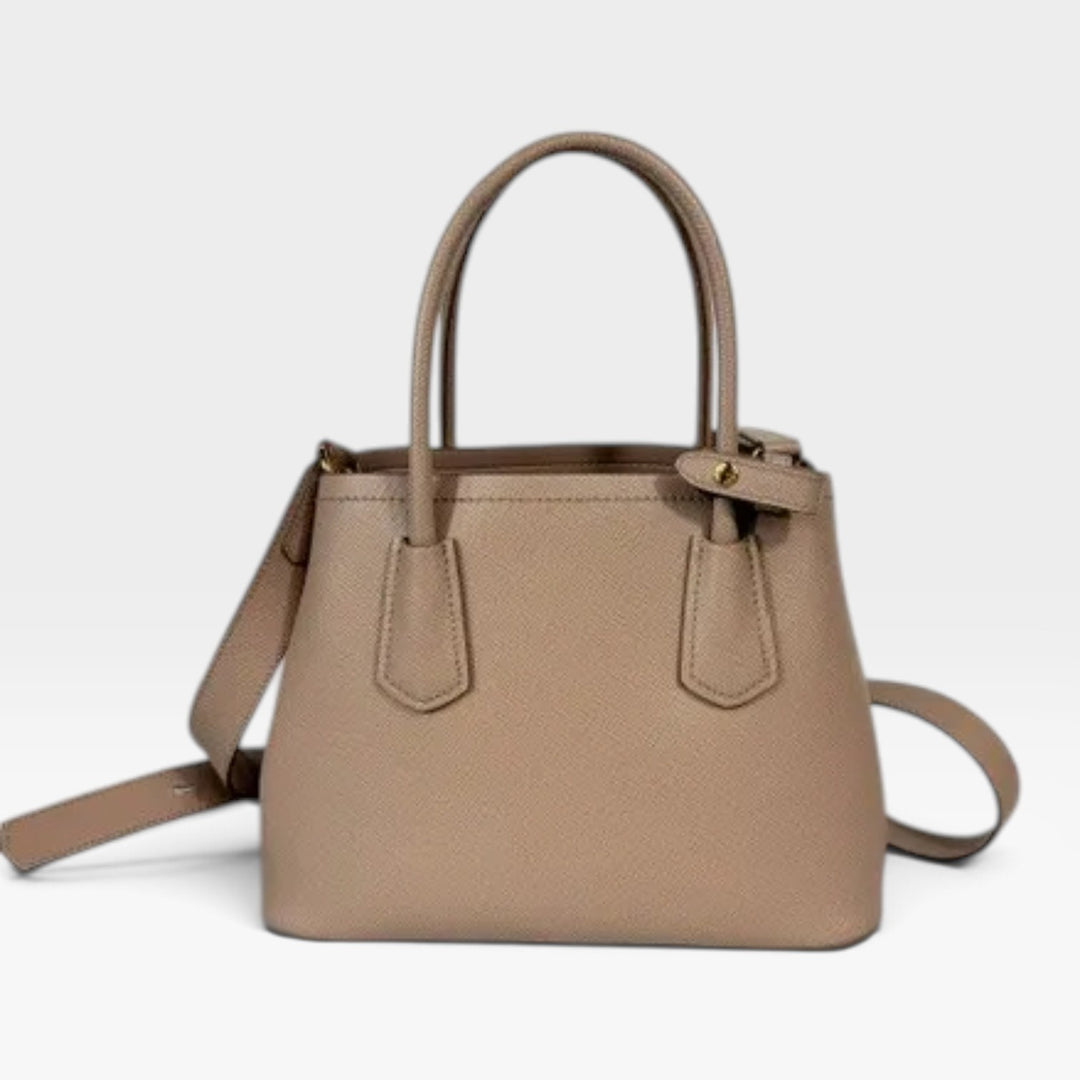 Double Small Saffiano Leather Bag