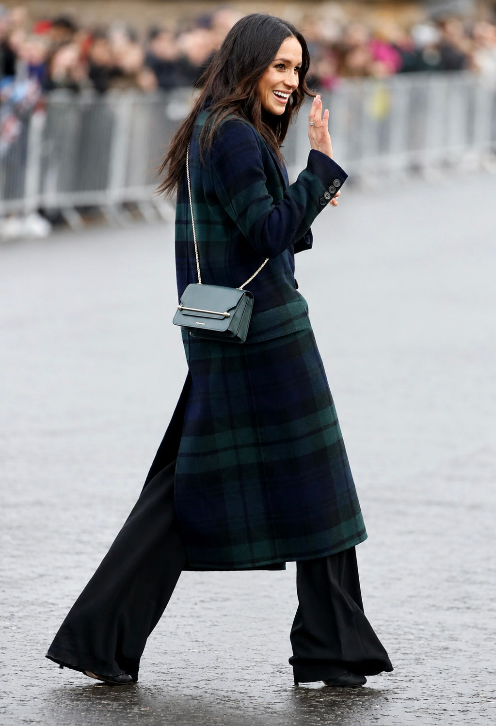 Tartan Double Breasted Coat | Size 4/6